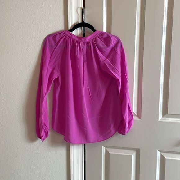 Lilly Pulitzer Saige Long Sleeve Silk Top - Picture 4 of 4
